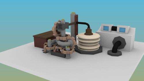 Advanced low poly Gear Train preview image